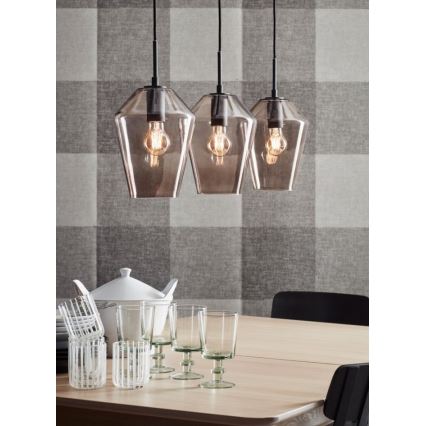 Markslöjd 107132 - Csillár zsinóron RETRO 3xE27/60W/230V