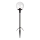 Markslöjd 107283 - LED kültéri lámpa GARDEN24 LED/3W/24V 81 cm IP44 fekete/átlátszó