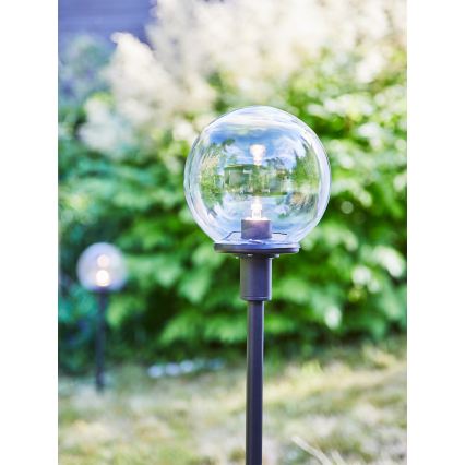 Markslöjd 107283 - LED kültéri lámpa GARDEN24 LED/3W/24V 81 cm IP44 fekete/átlátszó