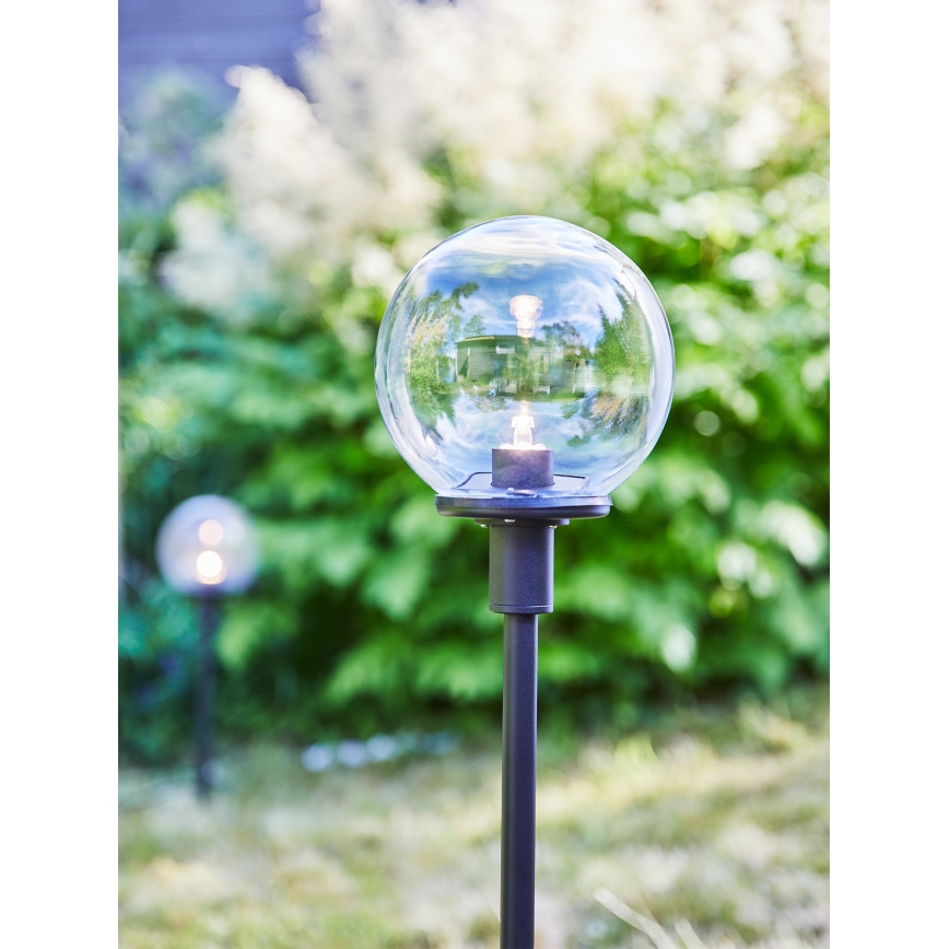 Markslöjd 107283 - LED kültéri lámpa GARDEN24 LED/3W/24V 81 cm IP44 fekete/átlátszó