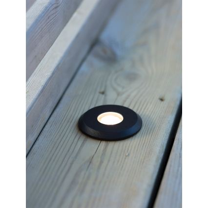 Markslöjd 107284 - GARDEN24 kültéri süllyesztett LED lámpatest LED/0,8W/24V IP44 fekete
