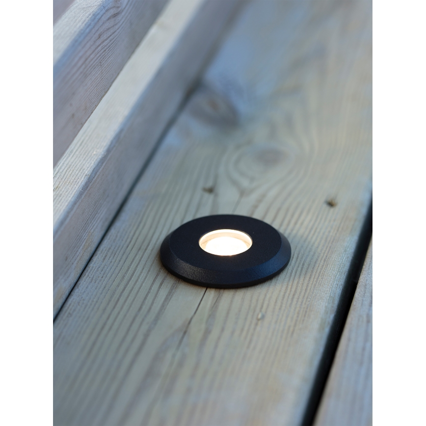 Markslöjd 107284 - GARDEN24 kültéri süllyesztett LED lámpatest LED/0,8W/24V IP44 fekete