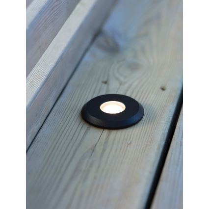 Markslöjd 107285 - kültéri süllyesztett LED lámpatest GARDEN24 LED/3W/24V IP44 fekete