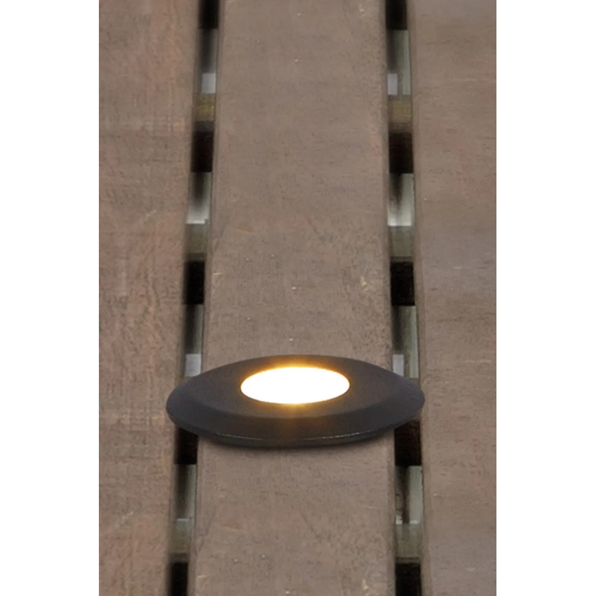 Markslöjd 107285 - kültéri süllyesztett LED lámpatest GARDEN24 LED/3W/24V IP44 fekete