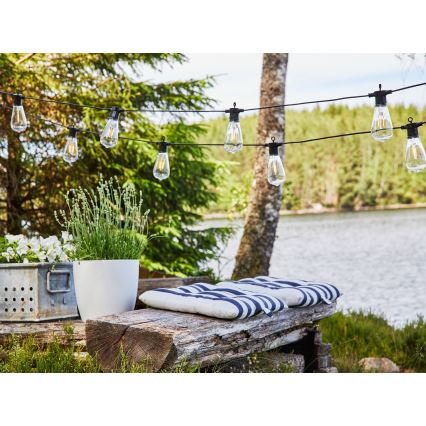 Markslöjd 107293 - LED kültéri dekorációs lánc GIRLANDA GARDEN 10xLED 5,5m IP44