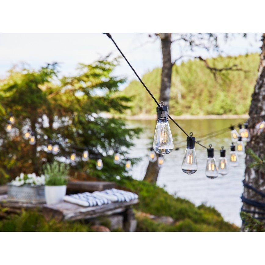 Markslöjd 107293 - LED kültéri dekorációs lánc GIRLANDA GARDEN 10xLED 5,5m IP44