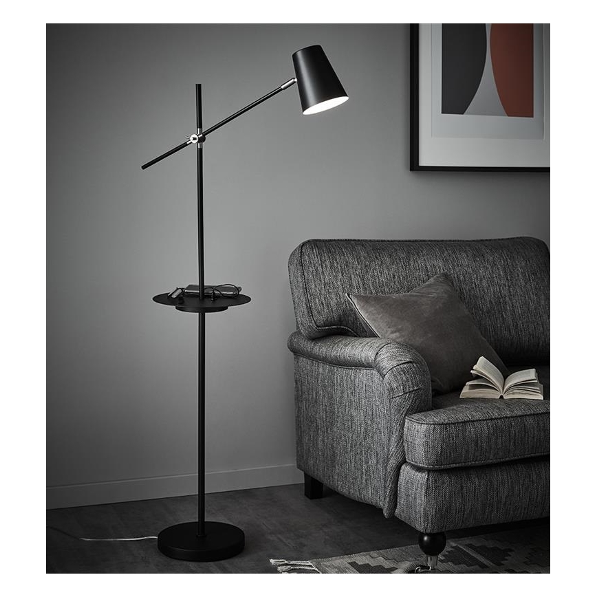 Markslöjd 107307 - Állólámpa USB - vel LINEAR 1xE14/40W/230V