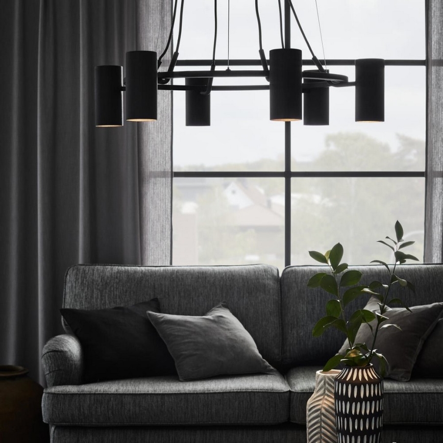 Markslöjd 107357 - Csillár zsinóron PORTO 6xGU10/12W/230V