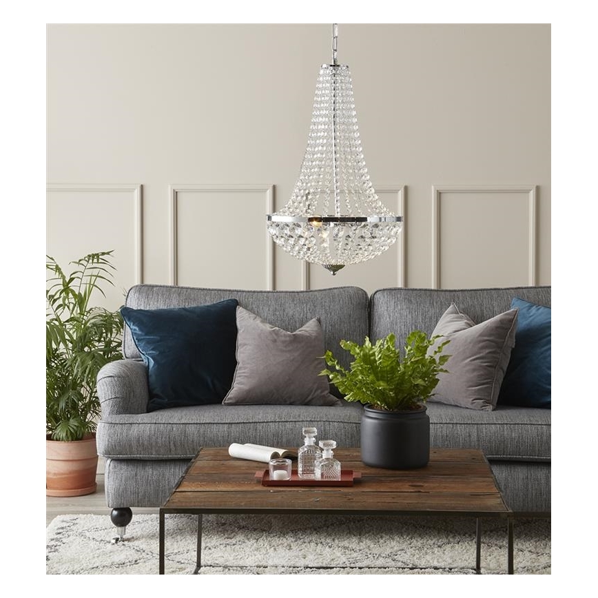 Markslöjd 107550 - Kristály fürdőszobai csillár láncon GRÄNSÖ 2xG9/20W/230V
