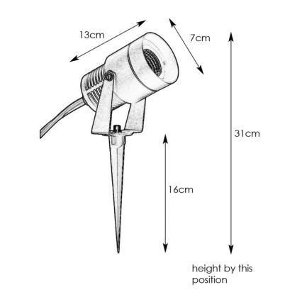 Markslöjd 107714 - LED kültéri lámpa GARDEN24 LED/6W/24V IP44 matt króm