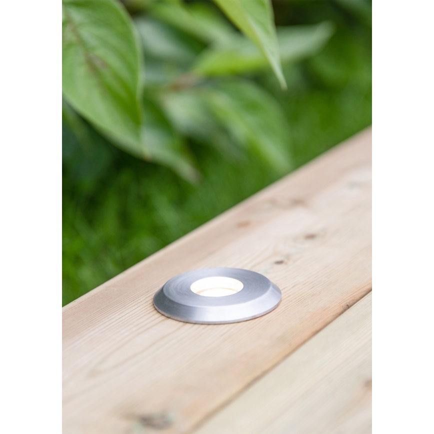 Markslöjd 107716 - LED kültéri süllyesztett lámpatest GARDEN24 LED/0,8W/24V IP44 fekete/matt króm
