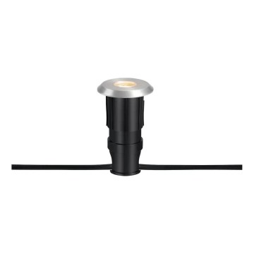 Markslöjd 107716 - LED kültéri süllyesztett lámpatest GARDEN24 LED/0,8W/24V IP44 fekete/matt króm