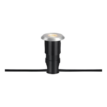 Markslöjd 107717 - LED kültéri süllyesztett lámpatest GARDEN24 LED/3W/24V IP44 fekete/matt króm