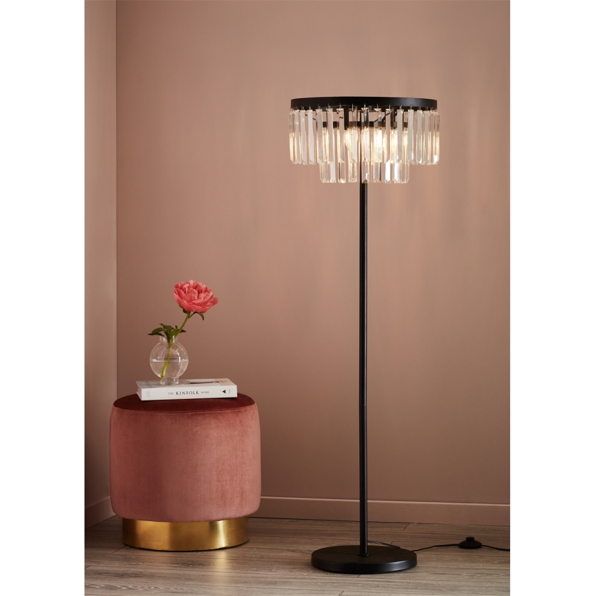 Markslöjd 107775 - Kristály állólámpa VENTIMIGLIA 3xE14/40W/230V