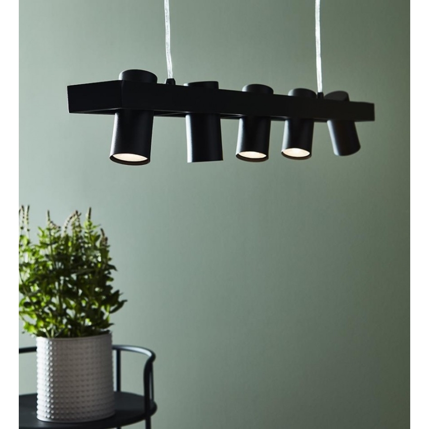 Markslöjd 107784 - Csillár zsinóron TORINO 5xGU10/7W/230V