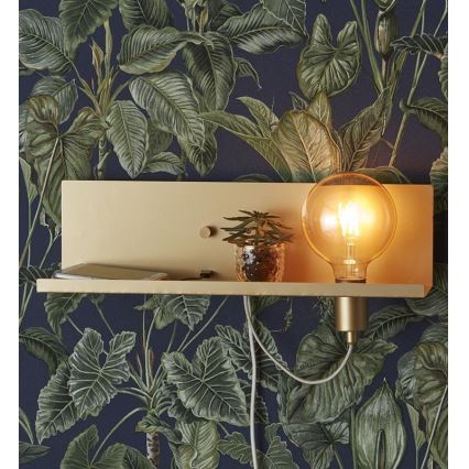 Markslöjd 107791 - Szabályozhatő fali lámpa USB-vel MULTI 1xE27/60W/230V