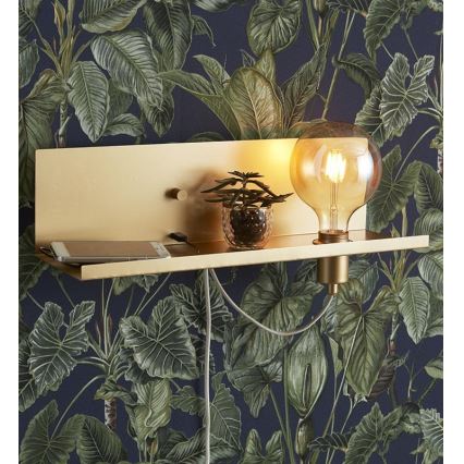 Markslöjd 107791 - Szabályozhatő fali lámpa USB-vel MULTI 1xE27/60W/230V