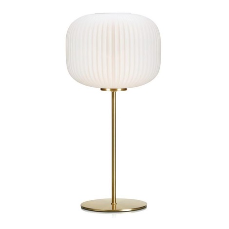 Markslöjd 107819 - Asztali lámpa SOBER 1xE27/60W/230V fehér/sárgaréz