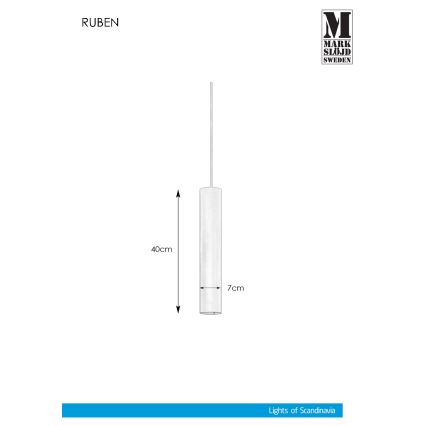 Markslöjd 107880 - Csillár konnektoros RUBEN 1xGU10/35W/230V