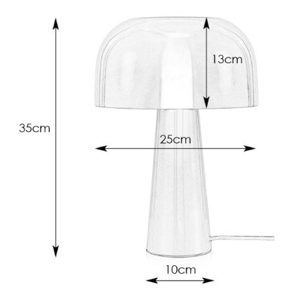 Markslöjd 107935 - Asztali lámpa BLANCA 1xE14/25W/230V