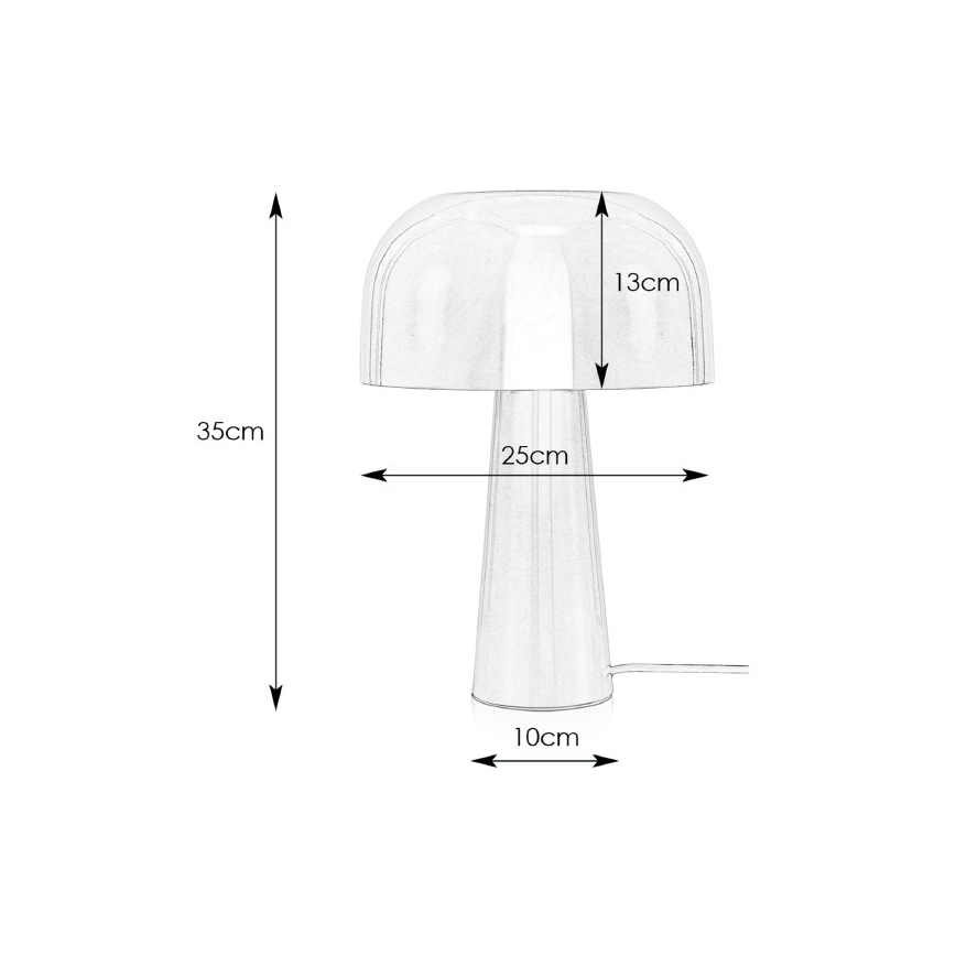 Markslöjd 107935 - Asztali lámpa BLANCA 1xE14/25W/230V