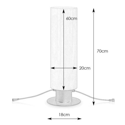 Markslöjd 107985 - LED kültéri lámpa GARDEN24 LED/12W/24V 70 cm IP44 fekete