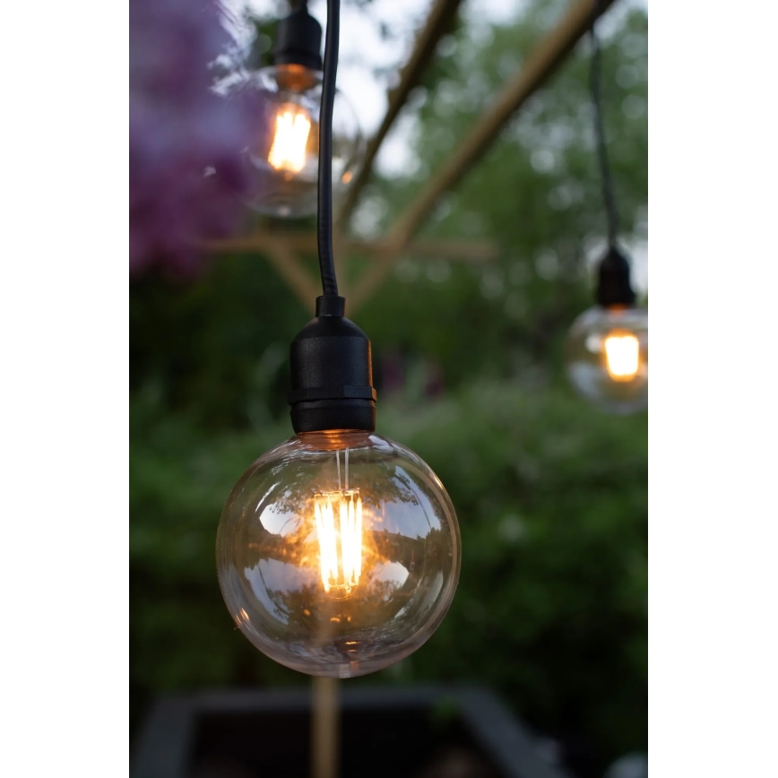 Markslöjd 107989 - GARDEN24 LED kültéri függesztett lámpa LED/2,86W/24V IP44 fekete/átlátszó