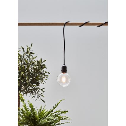 Markslöjd 107989 - GARDEN24 LED kültéri függesztett lámpa LED/2,86W/24V IP44 fekete/átlátszó