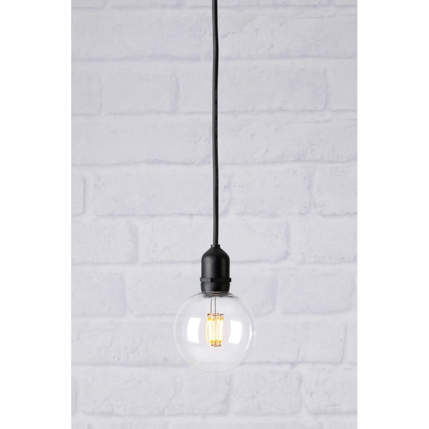 Markslöjd 107989 - GARDEN24 LED kültéri függesztett lámpa LED/2,86W/24V IP44 fekete/átlátszó