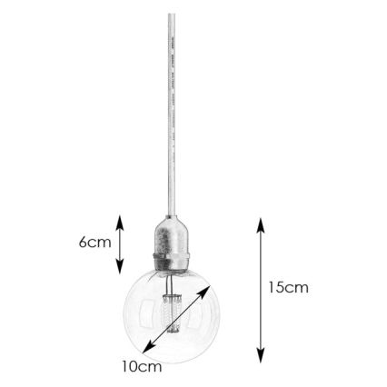 Markslöjd 107989 - GARDEN24 LED kültéri függesztett lámpa LED/2,86W/24V IP44 fekete/átlátszó