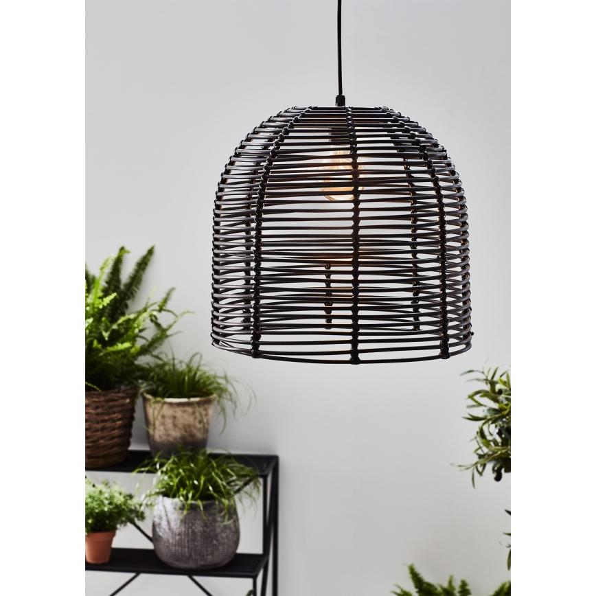 Markslöjd 107990 - LED kültéri függeszték GARDEN24 LED/2,86W/24V IP44 rattan/fekete