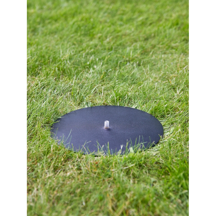 Markslöjd 107996 - GARDEN24 szerelőtalp, átmérő 25 cm, fekete