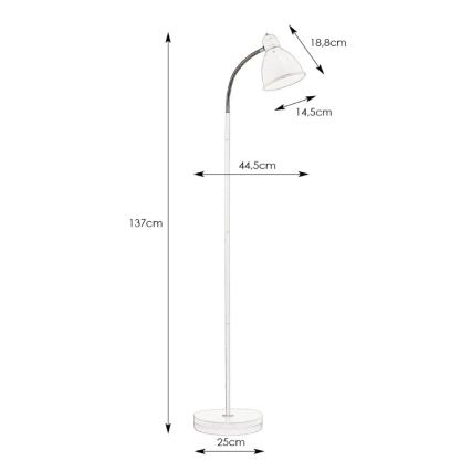 Markslöjd 108016 - Állólámpa NITTA 1xE27/60W/230V