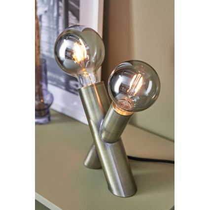 Markslöjd 108053 - Asztali lámpa SIMUL 1xE27/40W + 1xE14/40W/230V arany