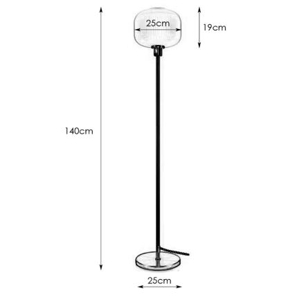 Markslöjd 108054 - Állólámpa SOBER 1xE27/40W/230V sárgaréz