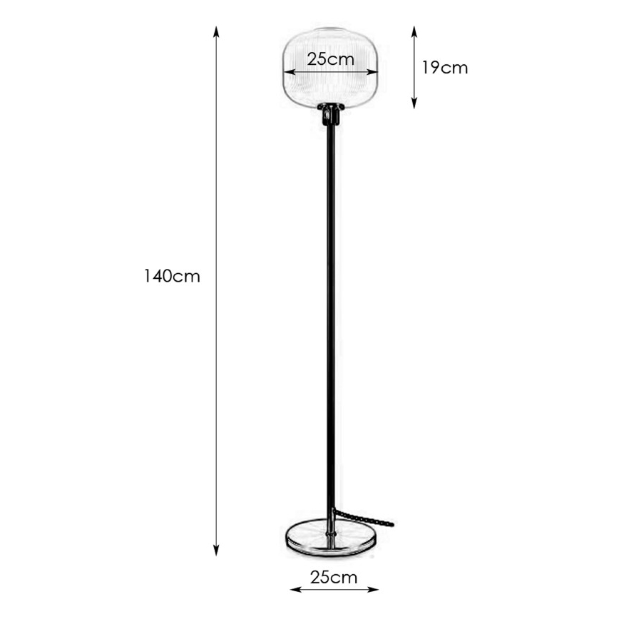 Markslöjd 108054 - Állólámpa SOBER 1xE27/40W/230V sárgaréz