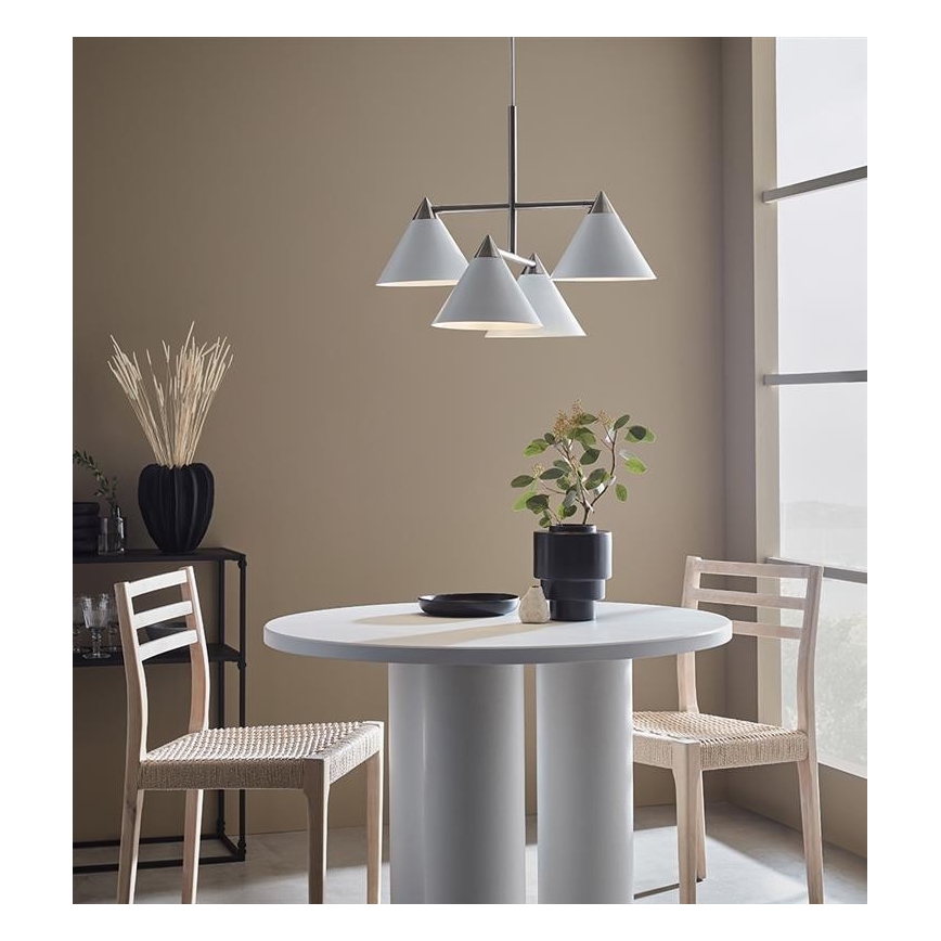 Markslöjd 108077 - Csillár zsinóron KLINT 4xE14/40W/230V fehér