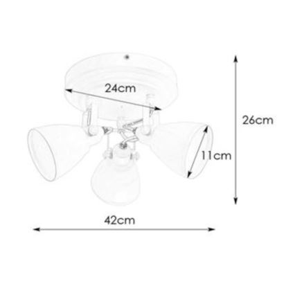 Markslöjd 108083 - Fürdőszobai spotlámpa FJÄLLBACKA 3xG9/20W/230V IP44 fehér