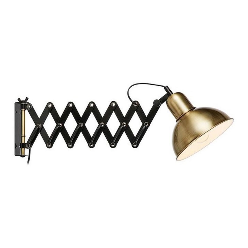 Markslöjd 108104 - Fali lámpa RIGGS 1xE27/60W/230V brass