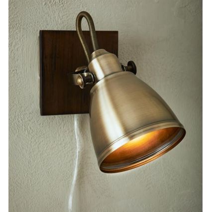 Markslöjd 108212 - Fali spotlámpa NATIVE 1xE14/18W/230V réz/barna