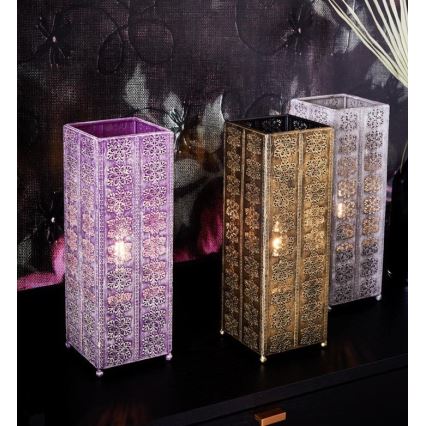 Markslöjd 108224 - Asztali lámpa AGRA 1xE14/18W/230V lila