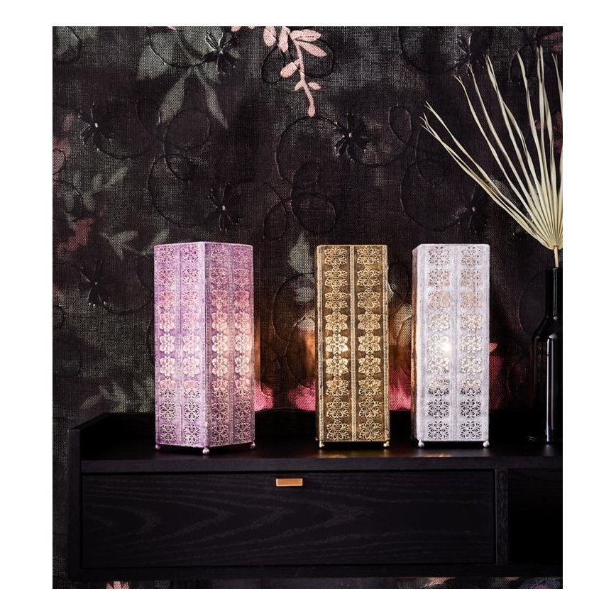 Markslöjd 108224 - Asztali lámpa AGRA 1xE14/18W/230V lila