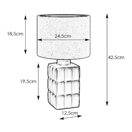 Markslöjd 108248 - Asztali lámpa CUSCINI 1xE14/40W/230V