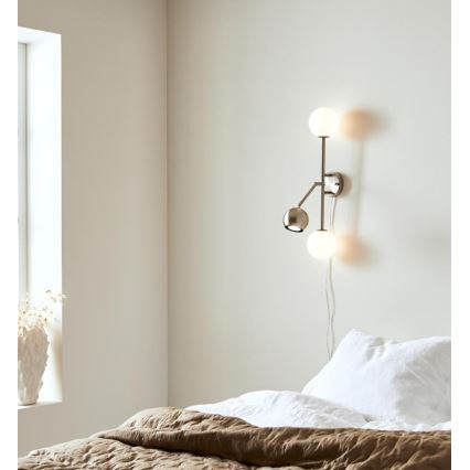 Markslöjd 108256 - Fali lámpa BESIDE 2xG9/20W/230V + 1xGU10/7W/230V matt króm