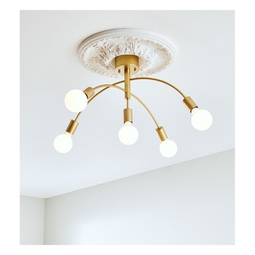 Markslöjd 108285 - Felületre szerelhető csillár CYGNUS 5xE27/40W/230V arany