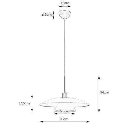 Markslöjd 108431 - Csillár zsinóron MILLINGE 1xE27/40W/230V fekete