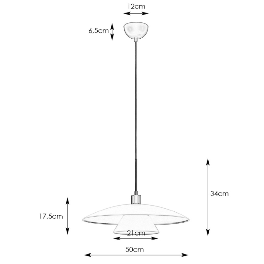 Markslöjd 108431 - Csillár zsinóron MILLINGE 1xE27/40W/230V fekete