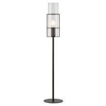 Markslöjd 108556 - Asztali lámpa TUBO 1xE14/40W/230V 65 cm fekete/átlátszó