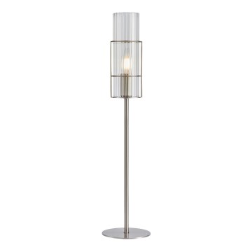 Markslöjd 108558 - Asztali lámpa TUBO 1xE14/40W/230V 65 cm fényes króm/átlátszó