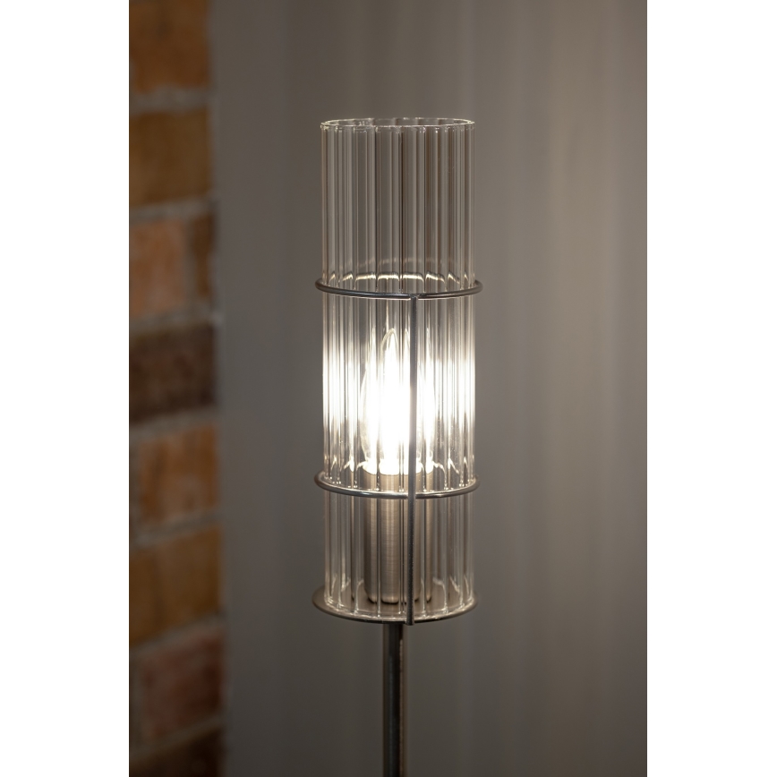 Markslöjd 108558 - Asztali lámpa TUBO 1xE14/40W/230V 65 cm fényes króm/átlátszó